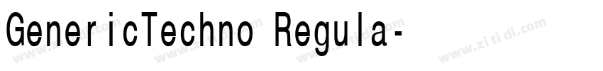 GenericTechno Regula字体转换